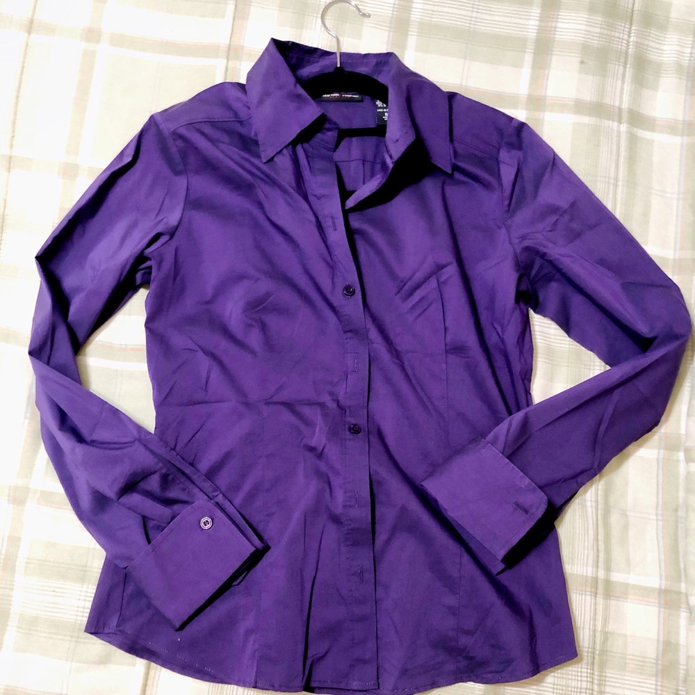 Purple Button Down Shirt